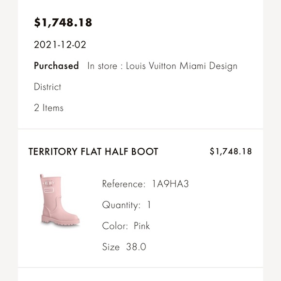 Louis Vuitton Territory Flat Half Boot - Picture 4 of 4